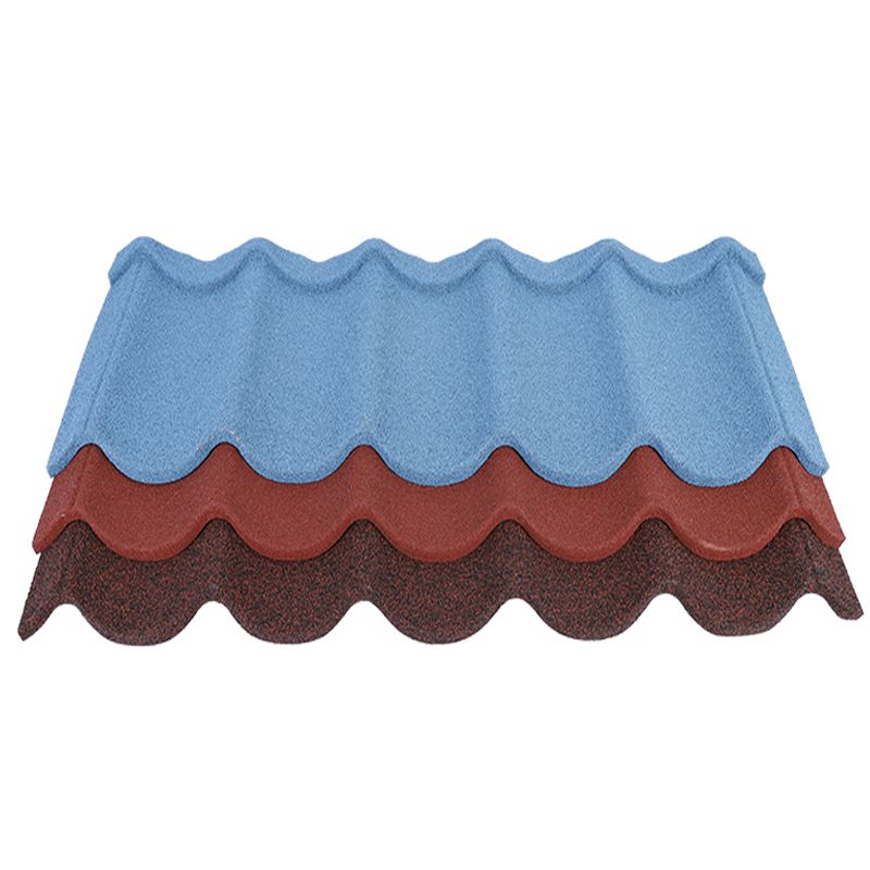 wave tile stone coated metal roofing tile