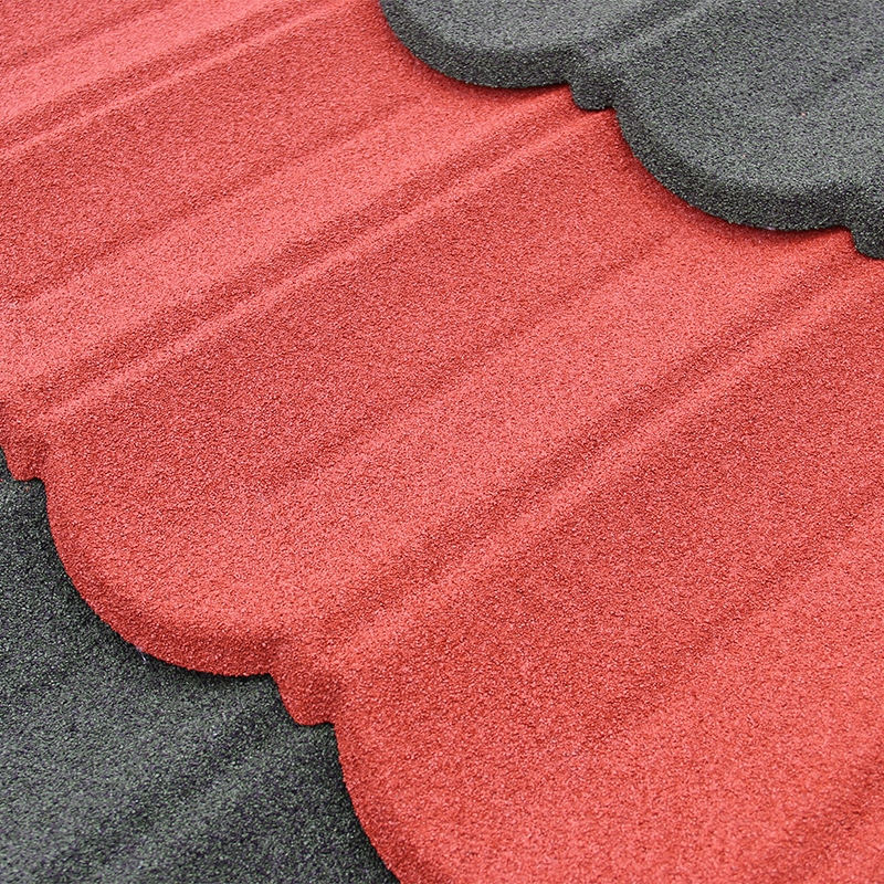 Premium heavy duty bond metal roofing texture with basalt chips