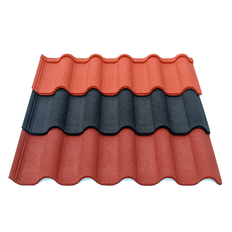 groove tile stone coated metal roofing tile
