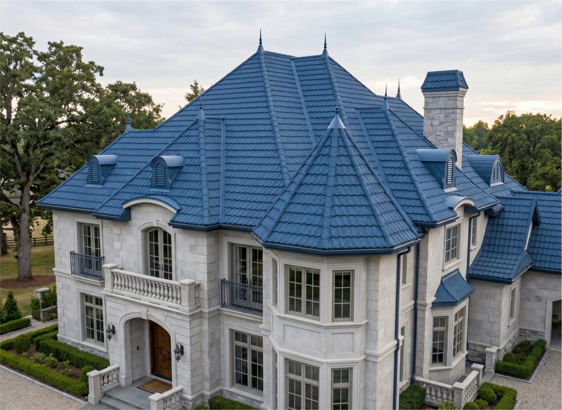 stone coated metal roofing tile