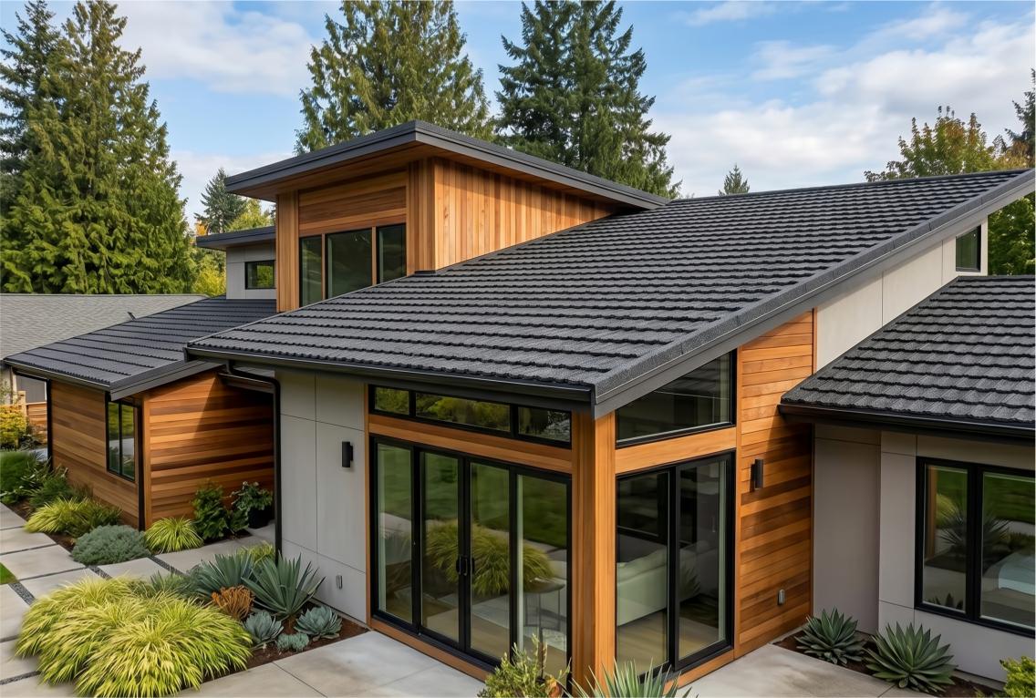 stone coated metal roofing tile