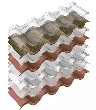 Stone Coated metal roofing tile structure