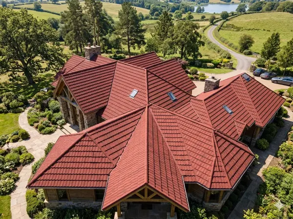 Stone coated steel roof tiles