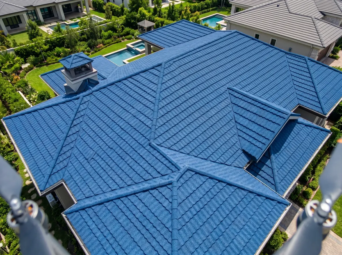 Stone coated steel roofing tiles