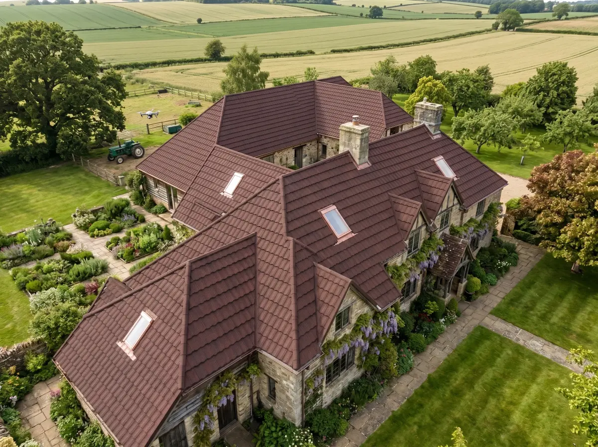 Stone coated steel roofing