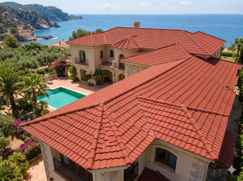 how to identify fake stone coated metal roofs